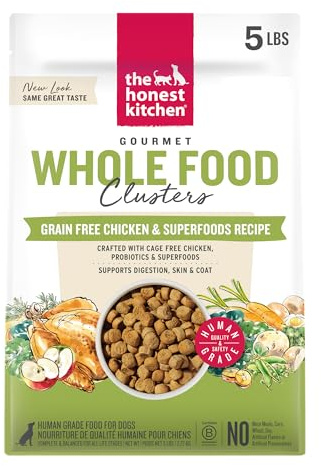 The Honest Kitchen Whole Food Clusters Grain Free Chicken Dry Dog Food, 5 lb Bag
