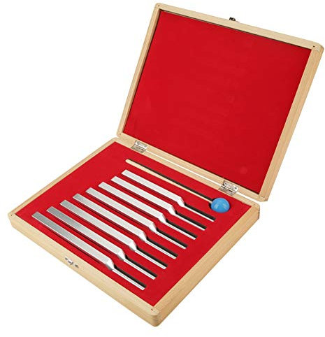 Nikou Stimmgabel Aluminium Instrumenten Werkzeug, Medizinisches Gabel Tuning Vibrationstherapie Set 9 Pack für Klangtherapie, Yoga, Meditation