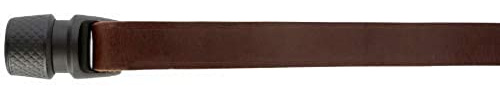 GOLEYGO Hundeleine Vegas, Braun, Echtes Leder, Größe M 1,05-1,65m, Sicherer Magnetverschluss, Inkl. Adapter-Pin, Hundeleine für kleine Hunde bis 60kg, Maximale Belastung 200kg