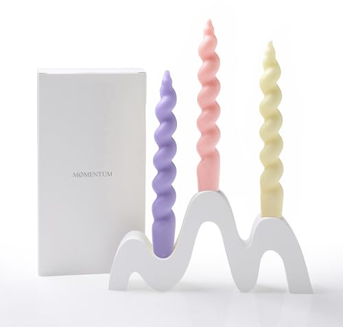 MOMENTUM Portavelas de Diseño, Candelabro para Velas Decorativas