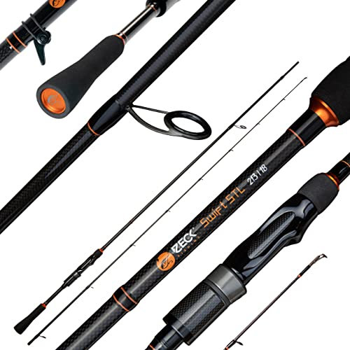 ZECK Predator Swift STL 2,13m 18g - Spinnrute zum Barschangeln, Barschrute zum Jiggen, Jigrute, Kunstköderrute zum leichten Spinnfischen