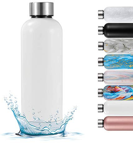 ZERTAGO Gourde en acier inoxydable 750 ml - Double paroi - Étanche