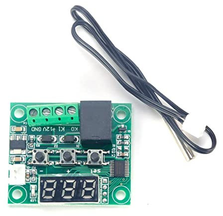 Bemvp 1 Pcs 12v Mini Termostato Termostato Controlador Termostato Micro Digital Termostato Temprost Módulo Control del Módulo Módulo