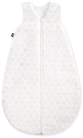 Julius Zöllner Baby Ganzjahresschlafsack aus Baumwolle, Standard 100 by Oeko-Tex, Made in Germany, Gr. 70, Schlummerherzen
