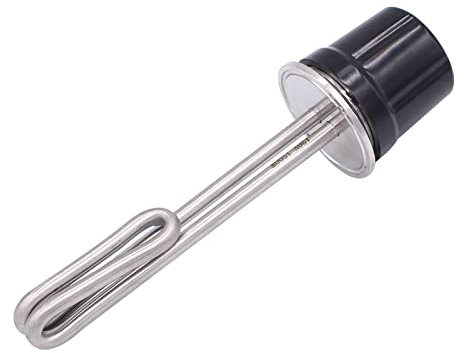Heating Element 120V 1500W Electrical Heating Element 2Tri-Clamp Brewing Heating Element Immersion Water Heater For Distilling