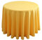 FANIVIN Polyester Tischdecke Tischtuch Tischwäsche Couchtisch Küchentischabdeckung Tafeltuch Rund Einfacher Stil Gelb Durchmesser 180CM