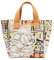 Desigual Damen Shopper Mickey lettering Valdivia schwarz