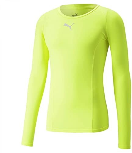 Puma Herren Liga Baselayer Tee Ls Performance-T-Shirt, Gelber Alarm, S EU