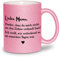 glitzertassen.de® | Danke, dass du mich nicht an den Zirkus verkauft hast | Tasse mit Glitzer | Geschenkidee | Muttertag | Lustige Sprüche | Mama | Kaffeebecher | Keramik | 330 ml | Rosé