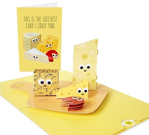 Central 23 Käse Pop Up Karte Für Männer Und Frauen – Cheesiest Card – Lustiges 3D Karten Wortspiel – Jahrestag Geburtstag Muttertag Vatertag Valentinstag – Kommt Mit Aufklebern