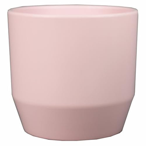 INNA-GLAS Pot de Fleurs en céramique Lenas, Rose Clair Mat, 16cm, Ø17,5cm - Cache-Pot