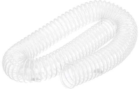 PATIKIL PVC Flexibel Staubsauger Schlauch 50mm ID 1M Länge Absaugschlauch Verwendung mit Staubsammlern für Industrielle Holzarbeiten Reiniger Weiß