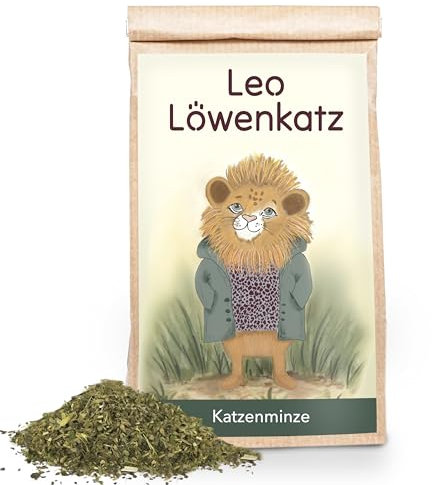 LEO LÖWENKATZ Véritable herbe à chat (Catnip) séchée à utiliser comme jouet pour chat (par exemple pour remplir des sacs)