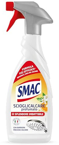Smac - Sgrassatore Scioglicalcare Profumato, Detergente Spray Multisuperficie con Azione Anticalcare, Splendore Imbattibile, 650 ml