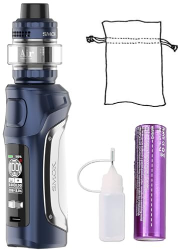 E Zigarette,Smok 100W Mag Solo Kit mit 5ml Neu T-Air Subtank Vape und 2500mAh Mod Nachfüllbar E Dampfer Set Komplett,Ohne E-Liquid,Ohne Nikotin