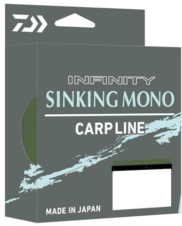 Daiwa Infinity Sinking Mono 0,37mm 10,1kg 500m Olive Monofile Schnur Karpfenschnur