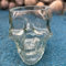 TVIAOH Vaso de cristal de calavera de 600 ml, vasos grandes divertidos, vaso de vodka para licores, cara de calavera (25 onzas, 1 unidad)