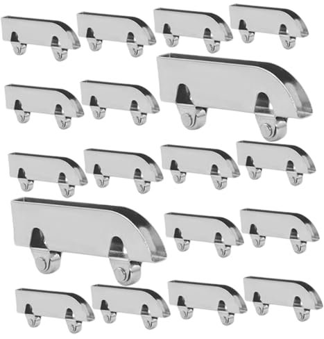 KONTONTY Metallrolle für Glastüren 50 Stück Schiebetürrolle mit Metall Radlager Langlebig und Zuverlässige Leistung für Glasschiebetüren und Schrankführungsrollen