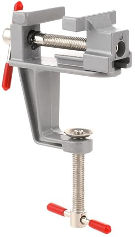 Mini Tischklemme Kleine Schraubstock, Kleine Werkbank Flachzange für Schmuck, Modellbau, Heimwerken, Modellieren, Malen und Basteln