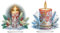 CXINLky DIY Diamond Painting Tisch Deko, 5D Diamant Painting Weihnachten Tischdeko, Diamant Malerei Stehend Kunst Set für Anfänger Hausgeschenk Deko-2 Stuck-C