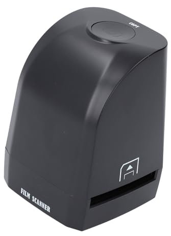 Filmscanner, Bis zu 2400 DPI, 4800 DPI und 8 MP CMOS-Bildsensor, Einfach, mit Kartenleser, für Vorschau-Wiedergabe-Bearbeitungsfunktionen