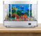 Faux Aquarium, Mini Aquarium Artificiel de Poissons Tropicaux Décoratifs Océan Virtuel, Fausse Lampe D'aquarium avec Poissons en Mouvement, Veilleuse Table pour D'enfants