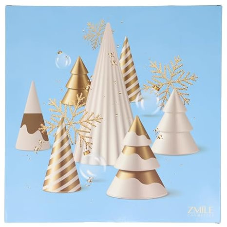 ZMILE COSMETICS Beauty Adventskalender '3D Christmas Trees’ - 24 Überraschungen zum Schminken und Stylen im tradionellen Türchen-Adventskalender mit veganer Kosmetik
