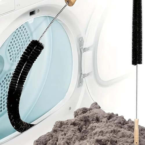 Dryer Vent Hose and Cleaner Brush | Flexible Dryer Vent Cleaning Brush | Dryer Vent Cleaner Brush for Lint Removal | Dryer Duct Cleaner | Vent Cleaning Brush | Washing Machine and Dryer Cleaner