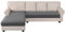 BellaHills Sektionalsofabezüge, Sofa-Sitzkissenbezüge, L-Form, separates Kissen, Couch, Chaiselbezug für Sektionalsofa (Chaiselongue + 3-Sitzer, Grau)