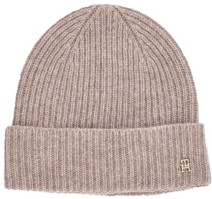 Tommy Hilfiger Cashmere Damenmütze, Mauve, Rosa, One size