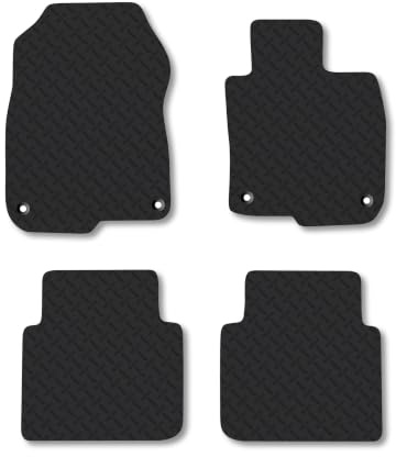 Honda CR-V (2018-2023) 5mm Rubber Car Mats | Heavy Duty Rubber Tailored Fit Floor Mats Full Coverage Durable Waterproof Accessories Easy Clean Anti Slip Made in the UK