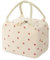 GOSHIES 9L Lunchtasche Kühltasche Lunch Tasche Lunchbox Tasche Wiederverwendbare Lunchbag Mini Kühltasche Lunchbox Tragbar für Erwachsene, Arbeit, Schule, Picknick, Strand Weiß