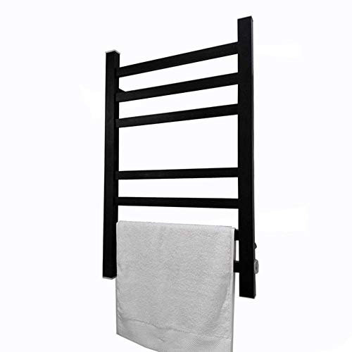 JPXXFM Towel Warmers Electric Towel Rack Plug in Heated Towel Rail Bathroom Radiator 7-Bar Towel Warmer Stainless Steel 31.4 X 23.6 X 4.3 Inch