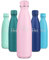 Cantimplora Termica 500ml, A Prueba de Fugas, Botella Termica Reutilizable, Botella Agua Acero Inoxidable sin BPA, Botella Termo Doble Pared para Trabajo, Escuela, Deportes, Niños, Adultos, Viajes