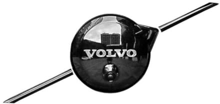 ZLSXTN Schwarz KühlerGrill Emblem für Volvo XC90 T8 Recharge 2021 2022 2023 2024,Frontgrill Logo Aufkleber Abzeichen Abdeckung Schutz ABS Selbstklebend Kratzfest Auto Exterieur Dekoration Zubehör