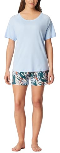 Schiesser Damen Schlafanzug Set kurz Baumwolle Modal - Nightwear