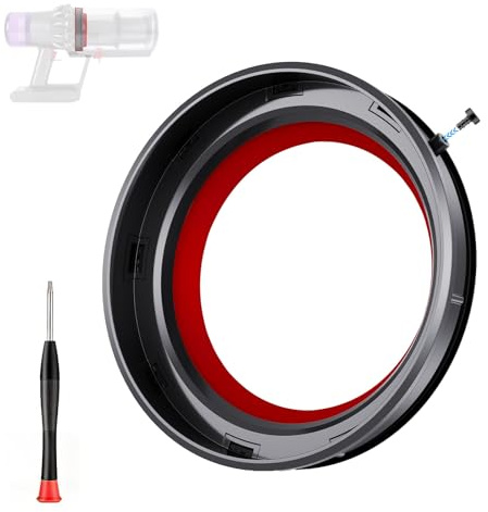 QGH Dust Bin Sealing Ring Replacement for Dyson V11 V15 SV14 SV15 SV22 – Dust Bin Top Fixed Sealing Ring Repair Part – Vacuum Cleaner Accessories with Screwdriver