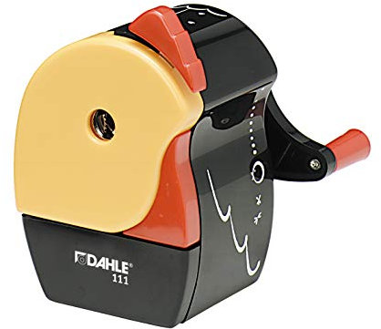Dahle 111 Bleistiftspitzmaschine für Stifte bis 8 mm, schwarz/bunt