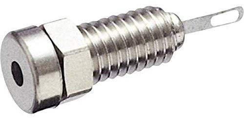 Miniatur-Stecker, nicht isoliert, Durchmesser der Spindel: 2 mm, SKS Hirschmann MBU 1 935980165, Silber, 1 Stück