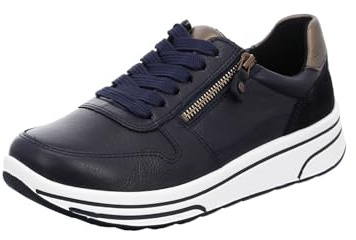 ARA Damen Sapporo Low-cut Sneaker, BLAU,MORO , 38 EU Weit
