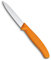 Victorinox Couteau de Cuisine pour Légumes (Lame de 8 cm, Poignée antidérapante, Pointe centrale, Acier inoxydable, Va au lave-vaisselle) Orange