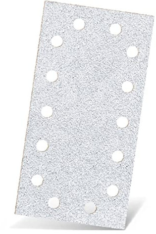 MENZER White Klett-Schleifblätter, 230 x 115 mm, 14-Loch, f. Schwingschleifer, Normalkorund (50 Stk.) K40