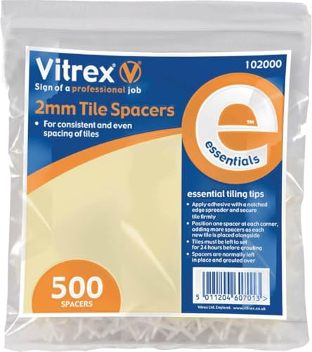 Vitrex 102000 Essential Tile Spacers (500) 2mm
