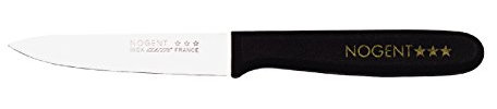 Nogent 02039T Couteau d'Office Noir 9 cm Lot de 4