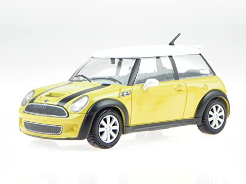 Mini Cooper S gelb Modellauto 22124 Bburago 1:24