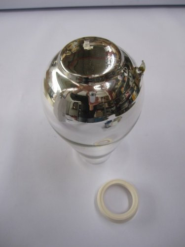 alfi Ersatzglas, Glas, Silber, 12.4 x 12.2 x 23 cm