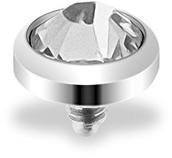 Taffstyle® Dermal Anchor Piercing Aufsatz Kugel Kristall Ball Flach in verschiedenen Farben und Größen