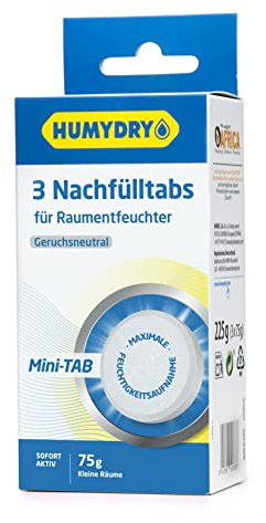 HUMYDRY Recambios Antihumedad Mini Tab 3x75g Neutro