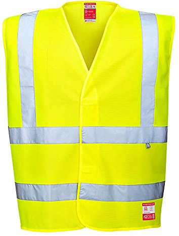 Portwest antistatische Warnschutz Weste - flammhemmend, Größe: L/XL, Farbe: Gelb, FR71YERL/XL
