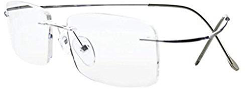 Eyekepper Titanium Rimless Reading Glasses Readers Men Women Silver +1.25